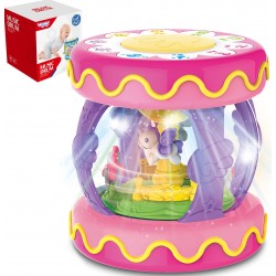 WOOPIE BABY Bębenek Pozytywka Projektor 3w1 Zabawka Muzyczna Karuzela