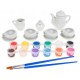 WOOPIE Zestaw Serwis do Herbaty Ceramiczny do Malowania