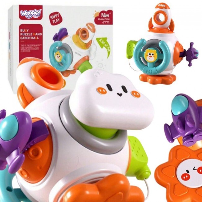 WOOPIE BABY Piłka Kosmiczna Rakieta 6w1 Montessori