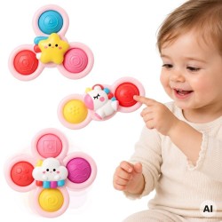 WOOPIE BABY Spinner Pop-it  Zabawka Sensoryczna  Jednorożec Gwiazdka Chmurka Wymienne 3 szt.
