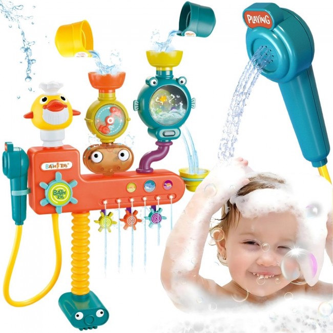 WOOPIE BABY Zabawka do Kąpieli Przelewowa Kołowrotek + Kubeczeki Przelewowy