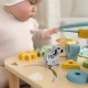 STOLIK EDUKACYJNY MUZYCZNY LABIRYNT 5W1 DREWNIANY SENSORYCZNY WOOPIE GREEN