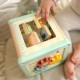 KOSTKA AKTYWNOŚCI EDUKACYJNA SORTER SENSORYCZNA DREWNIANA WOOPIE GREEN