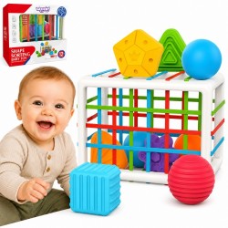WOOPIE Elastyczna Kostka Sensoryczna Sorter dla Dzieci 13 el.