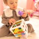 WOOPIE Elastyczna Kostka Sensoryczna Sorter dla Dzieci Kolorowe Kształty 11 el.