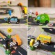 WOOPIE GREEN Zestaw Drewnianych Pojazdów i Znaków Drogowych 15 el.