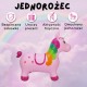 WOOPIE Skoczek Gumowy do Skakania Jednorożec Różowy + Pompka