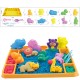 WOOPIE Piasek Kinetyczny 1,2 kg Zestaw XL ZOO Stolik z Foremkami