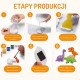 Woopie Stwórz Swoje Figurki Dinozaury  Zestaw kreatyny do Odlewania i Malowania DIY