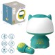 WOOPIE Multifunkcyjna Lampka RGB Głośnik Bluetooth Karaoke Modulator Głosu Karta SD AUX Turkusowa