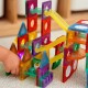 WOOPIE Klocki Magnetyczne Konstrukcyjne Tor Kulkowy 3D 105el.