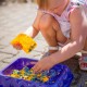 WOOPIE Piasek Kinetyczny 0,6 kg Zestaw Jednorożec Stolik z Foremkami