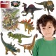 WOOPIE Zestaw Figurek Dinozaurów 6 Sztuk T-Rex