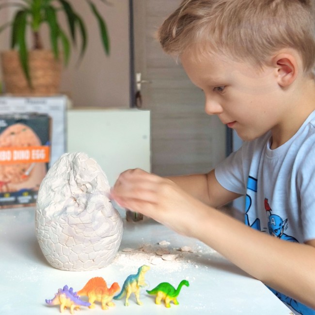 WOOPIE Wykopalisko Jajko Dinozaura Zestaw Archeologa do Rozkopania 12 Dinozaurów
