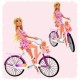 WOOPIE Lalka Mama Rowerzystka Bobas w Foteliku Rower