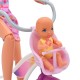 WOOPIE Lalka Mama Rowerzystka Bobas w Foteliku Rower