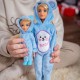 WOOPIE Lalki Kombinezony Niebieskie Misie Zestaw 2szt.