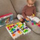 WOOPIE Układanka Montessori Trening Mózgu Literki Cyferki 139 el