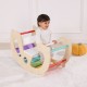 WOOPIE GREEN Drewniany Tęczowy Bujak i Mostek 2w1 Montessori