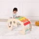 WOOPIE GREEN Drewniany Tęczowy Bujak i Mostek 2w1 Montessori