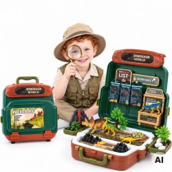 WOOPIE Walizka Dinosaur World - Edukacyjny Zestaw Odkrywcy Dinozaurów