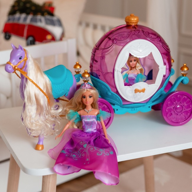WOOPIE Lalka Księżniczka Lily i Magiczny Powóz Karoca Akcesoria