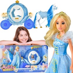 WOOPIE Lalka Lodowa Księżniczka Lily i Magiczny Powóz Karoca Akcesoria