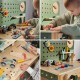 TOOKY TOY Drewniany Warsztat STEM Zestaw z Narzędziami