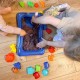 WOOPIE Piasek Kinetyczny 0,8 kg Zestaw w Koszyku z Foremkami + Basen