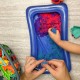 WOOPIE Piasek Kinetyczny 0,8 kg Zestaw w Koszyku z Foremkami + Basen