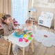WOOPIE Piasek Kinetyczny 0,5 kg Zestaw Stolik z Foremkami