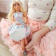WOOPIE Lalka 30 cm Wiosenna Suknia Akcesoria Piesek Piknik