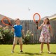 WOOPIE Rakietki do Tenisa Badminton dla Dzieci Zestaw + Piłka Lotka