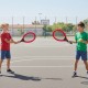 WOOPIE Rakietki do Tenisa Badminton dla Dzieci Zestaw + Piłka Lotka