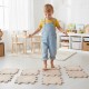 WOOPIE Mata Sensoryczna Ortopedyczna Puzzle Ręce i Nogi 16 el. - Kolor Beżowy