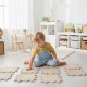 WOOPIE Mata Sensoryczna Ortopedyczna Puzzle Ręce i Nogi 16 el. - Kolor Beżowy