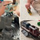 WOOPIE Elektryczna Kolejka Retro Lokomotywa elektryczna + 2 Wagony – Zestaw 76 elementów