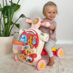 WOOPIE BABY Pchacz Chodzik Stolik Edukacyjny Hulajnoga Jeździk 4w1