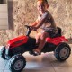 WOOPIE Traktor na Pedały Czerwony