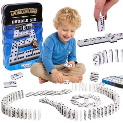 WOOPIE Domino Klasyczna Gra Logiczna 28 Kostek