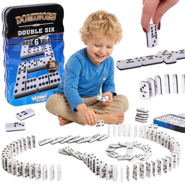 WOOPIE Domino Klasyczna Gra Logiczna 28 Kostek