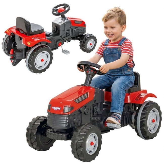 WOOPIE Traktor na Pedały Czerwony