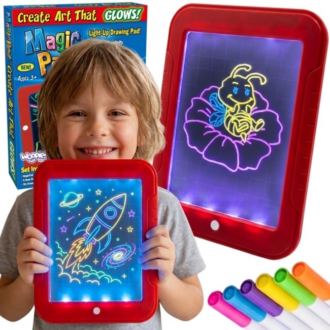 WOOPIE Magiczny Tablet Do Rysowania Neonowe Kolory