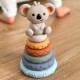 WOOPIE BABY Zestaw Edukacyjny 3w1 Piramidka Klocki Gryzak