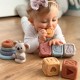 WOOPIE BABY Zestaw Edukacyjny 3w1 Piramidka Klocki Gryzak