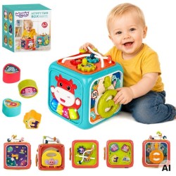 WOOPIE Kostka Sensoryczna Edukacyjna Montessori Sorter 6w1