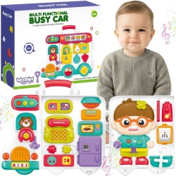 WOOPIE  BABY Interaktywna Tablica Manipulacyjna Busy Car 3w1 Walizka Sensoryczna