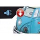 WOOPIE Samochód Bus Surfing Klasyczny Czerwony Ze Światłem I Dźwiękiem Model 1:14