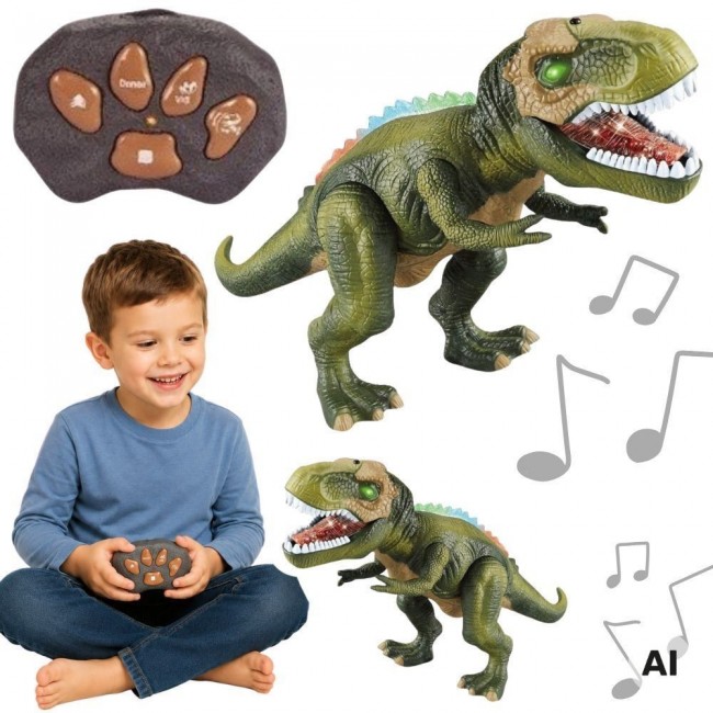WOOPIE Zdalnie Sterowany Dinozaur T-Rex Realistyczny Król Jurajski!