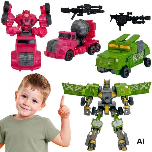 WOOPIE Transformers  Zestaw 2 Robotów Bojowych
